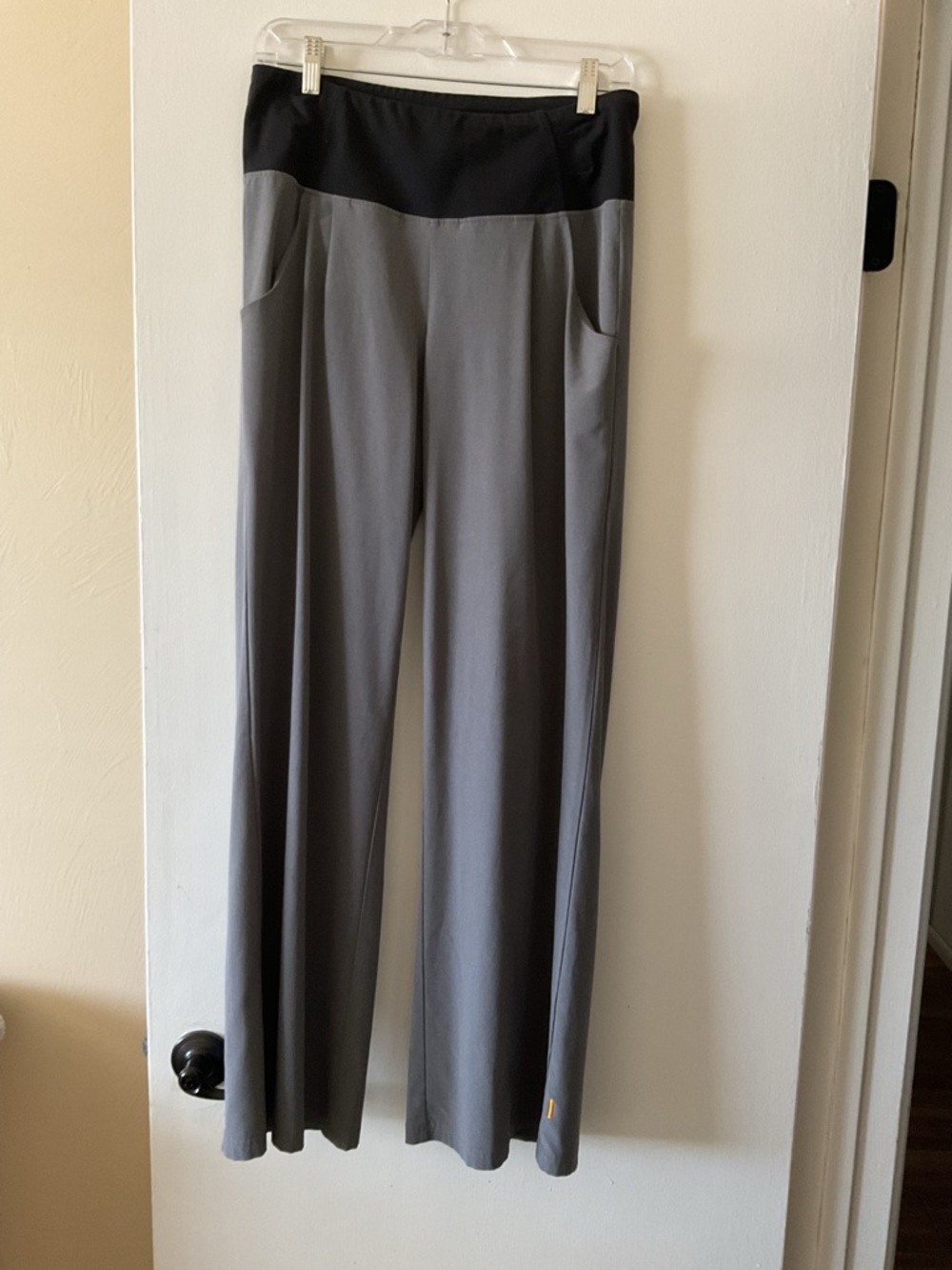 Lucy Wide-Leg Gray Athletic Pants